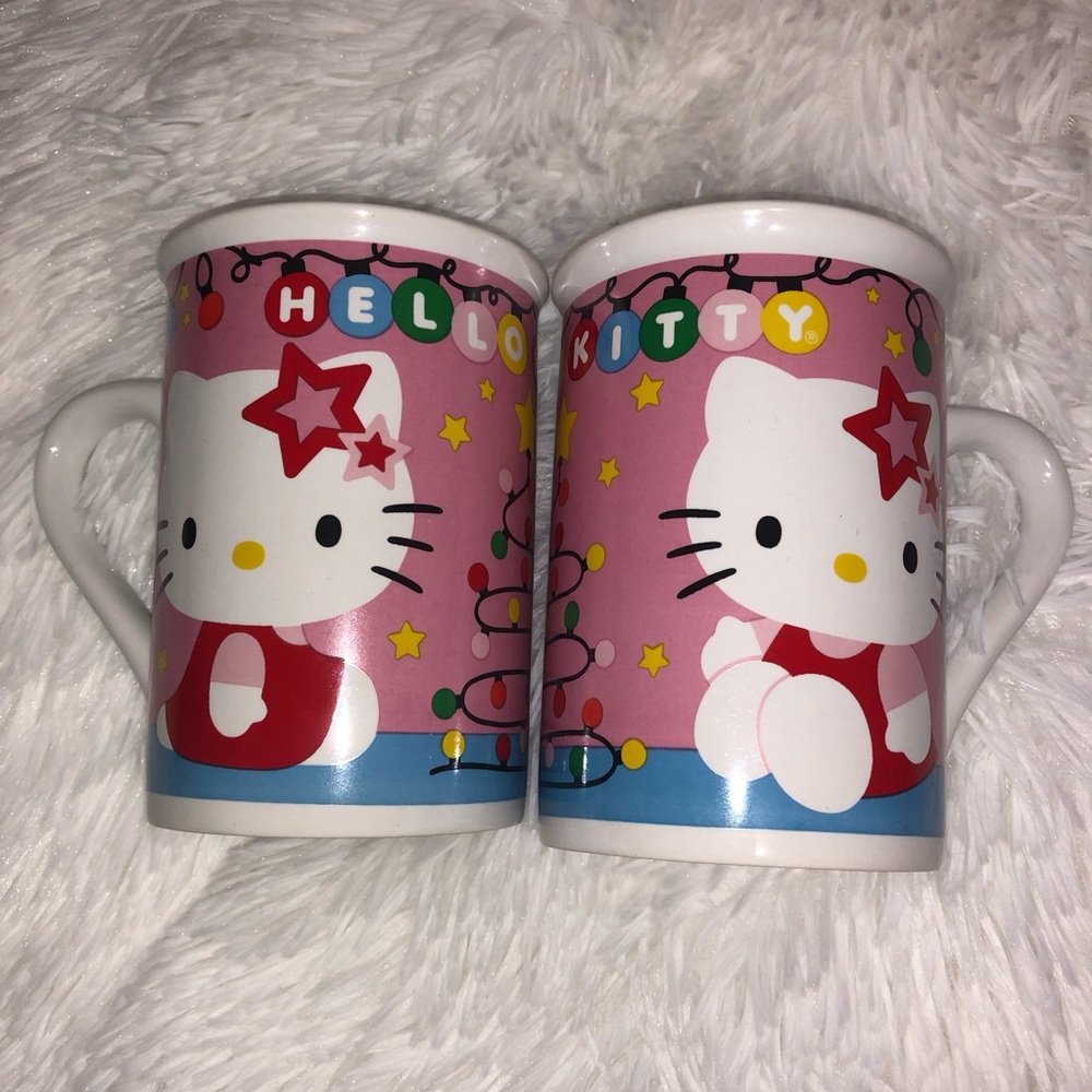 Hello Kitty Matching Christmas Mugs